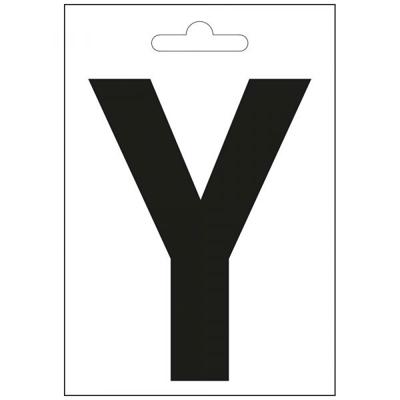 Nautic letter Y zwart 100 mm.