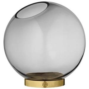 AYTM Globe vaas 21 zwart|goud