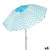 Strandparasol Aktive Blauw Ø 200 cm 200 x 190 x 200 cm (6 Stuks)