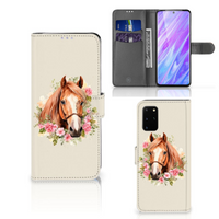 Telefoonhoesje met Pasjes voor Samsung Galaxy S20 Plus Paard - thumbnail