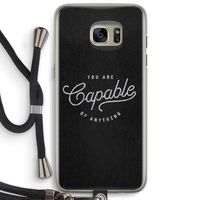 Capable: Samsung Galaxy S7 Edge Transparant Hoesje met koord Capable: Samsung Galaxy S7 Edge Transparant Hoesje met koord