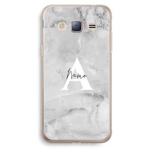 Ivory Marble: Samsung Galaxy J3 (2016) Transparant Hoesje