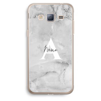 Ivory Marble: Samsung Galaxy J3 (2016) Transparant Hoesje