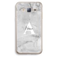 Ivory Marble: Samsung Galaxy J3 (2016) Transparant Hoesje