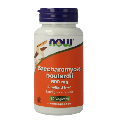 NOW Saccaromyces boulardii 500mg 60 Vegetarische capsules