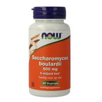 NOW Saccaromyces boulardii 500mg 60 Vegetarische capsules