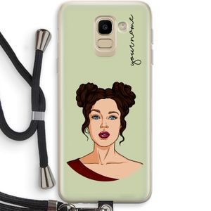 Pop-Art Creator: Samsung Galaxy J6 (2018) Transparant Hoesje met koord