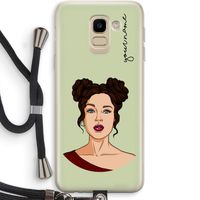 Pop-Art Creator: Samsung Galaxy J6 (2018) Transparant Hoesje met koord