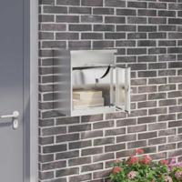 VidaXL Pakket inwerp box zilver 47,5 x 38 x 59 cm roestvrij staal