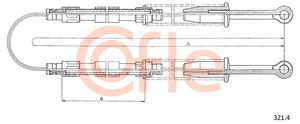 Trekkabel, parkeerrem COFLE, Inbouwplaats: Achter, u.a. für Fiat, Lancia, Autobianchi, Seat