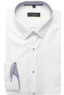 ETERNA Performance Super Slim Overhemd wit, Effen