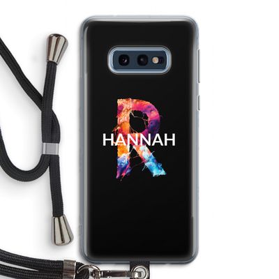 Abstract Spectrum: Samsung Galaxy S10e Transparant Hoesje met koord