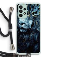 Darkness Lion: Samsung Galaxy A52s 5G Transparant Hoesje met koord