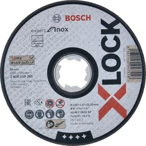 Bosch Accessoires X-LOCK Slijpschijf Expert for Inox 125x1.6x22.23mm, recht - 1 stuk(s) - 2608619265