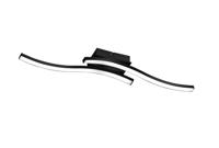 Trio Design plafondlampRoute 2-lichts zwart - R62472132