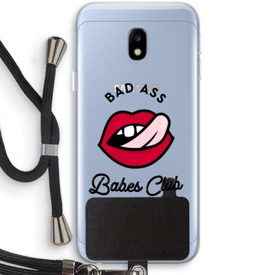 Badass Babes Club: Samsung Galaxy J3 (2017) Transparant Hoesje met koord