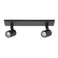 Highlight SpotRain zwart 2-lichts recht - S7375.01