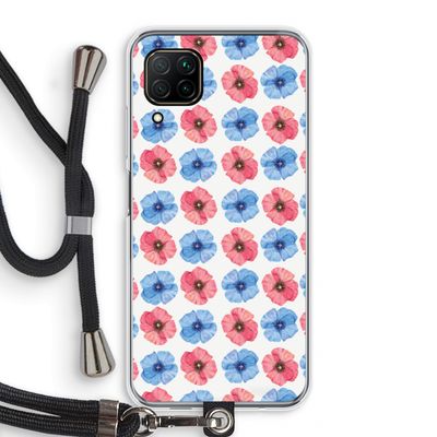 Klaproosjes: Huawei P40 Lite Transparant Hoesje met koord