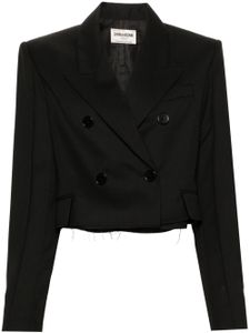 Zadig&Voltaire blazer Vito à boutonnière croisée - Noir