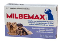 Milbemax Tabletten Puppy/Kleine hond <5kg 4 tabl.
