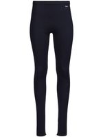 Ferragamo legging à plaque logo - Bleu