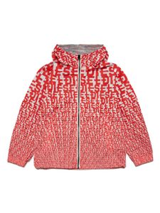 Diesel Kids veste monogrammée à capuche - Rouge