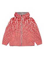 Diesel Kids veste monogrammée à capuche - Rouge - thumbnail