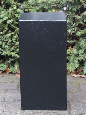 Zuil light cement, zwart 40x20x20 cm