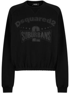 DSQUARED2 sweat en coton à imprimé graphique - Noir