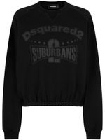 DSQUARED2 sweat en coton à imprimé graphique - Noir