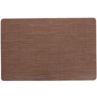 Cosy & Trendy Placemat rechthoekig - vinyl bruin - 29 x 44 cm - Tafel dekken