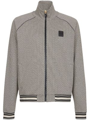 Balmain veste à motif monogrammé - Noir Balmain veste à motif monogrammé - Noir