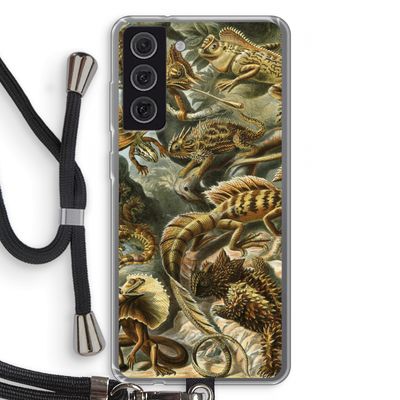 Haeckel Lacertilia: Samsung Galaxy S21 FE Transparant Hoesje met koord