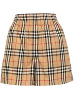 Burberry short à motif Vintage Check - Marron - thumbnail