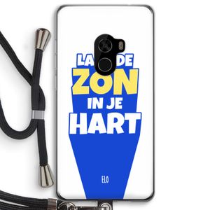 Laat de zon in je hart: Xiaomi Mi Mix 2 Transparant Hoesje met koord