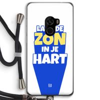 Laat de zon in je hart: Xiaomi Mi Mix 2 Transparant Hoesje met koord