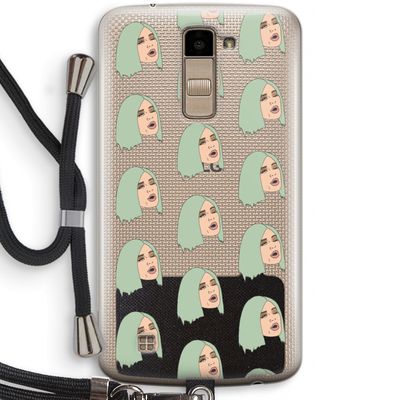 King Kylie: LG K10 (2016) Transparant Hoesje met koord