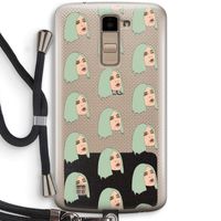 King Kylie: LG K10 (2016) Transparant Hoesje met koord