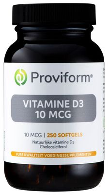 Proviform Vitamine D3 10mcg Softgel Capsules 250st