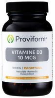 Proviform Vitamine D3 10mcg Softgel Capsules 250st - thumbnail