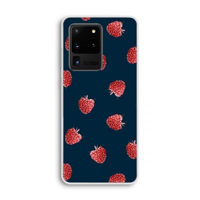 Framboosjes: Samsung Galaxy S20 Ultra Transparant Hoesje