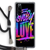Only Love: Sony Xperia 5 Transparant Hoesje met koord