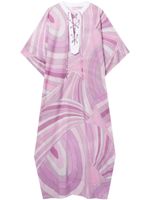 PUCCI caftan long imprimé - Rose