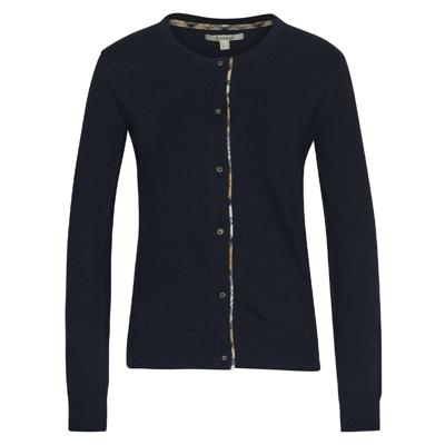 Damestrui Bredon Cardigan Navy/Hessian