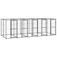 Hondenkennel 12,1 m² staal