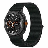 Sportloop nylon bandje - Zwart - Samsung Galaxy Watch 8 Classic - 46mm Sportloop nylon bandje - Zwart - Samsung Galaxy Watch 8 Classic - 46mm