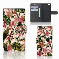 Huawei Ascend P8 Lite Hoesje Flowers - thumbnail