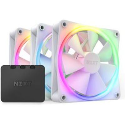 NZXT F120 RGB - 120mm RGB Fans - Triple - White