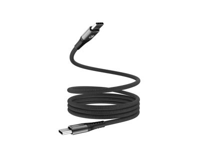 Mobilize Mobilize Magnetic Nylon Cable - USB-C to USB-C - 1m. - 100W Black