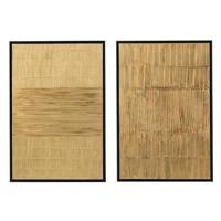 J-Line Schilderij Strepen Hout|Canvas Zwart|Goud Assortiment Van Tw - thumbnail